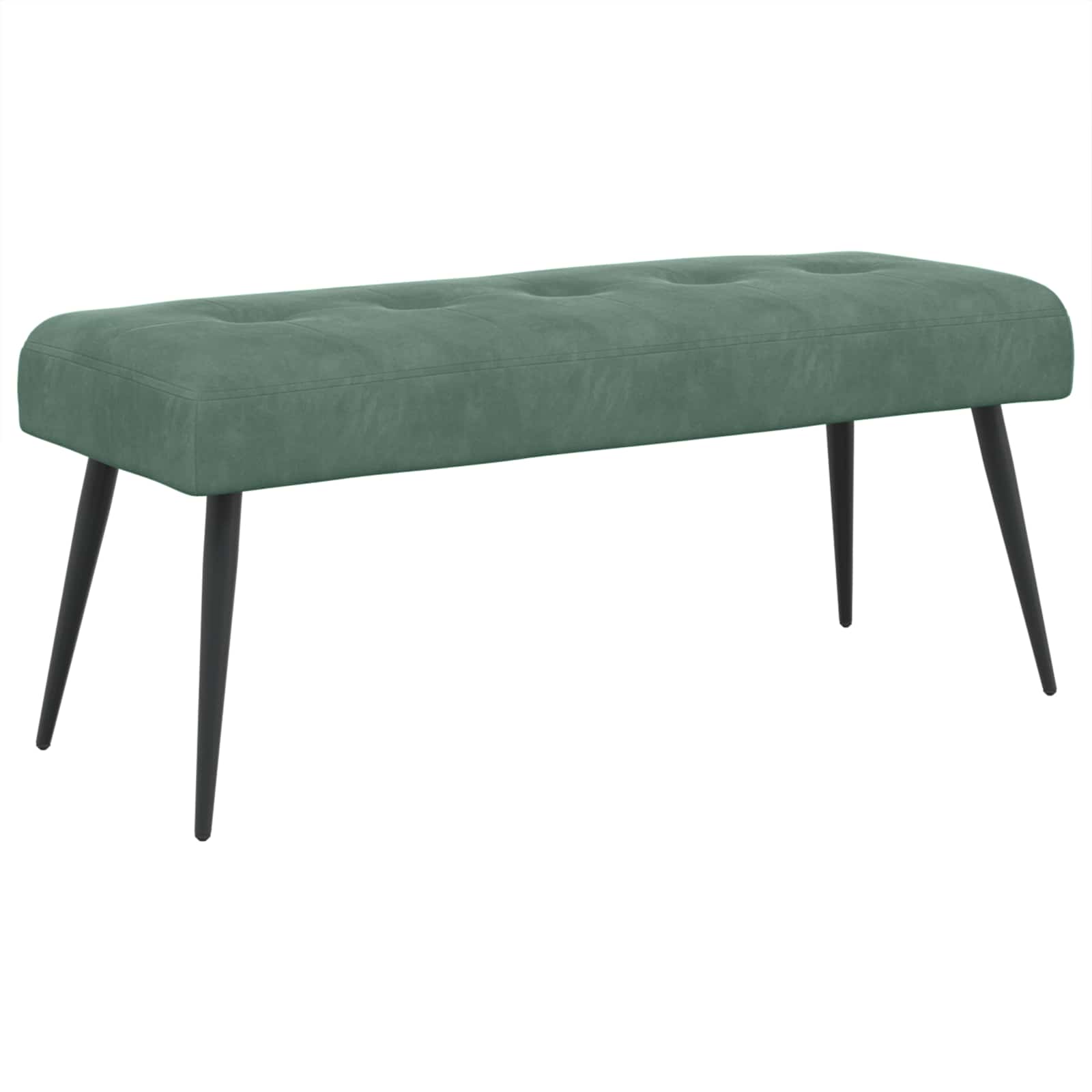 Bank met knoopverstelling Zeegroen 110 x 40 x 46 cm fluweel