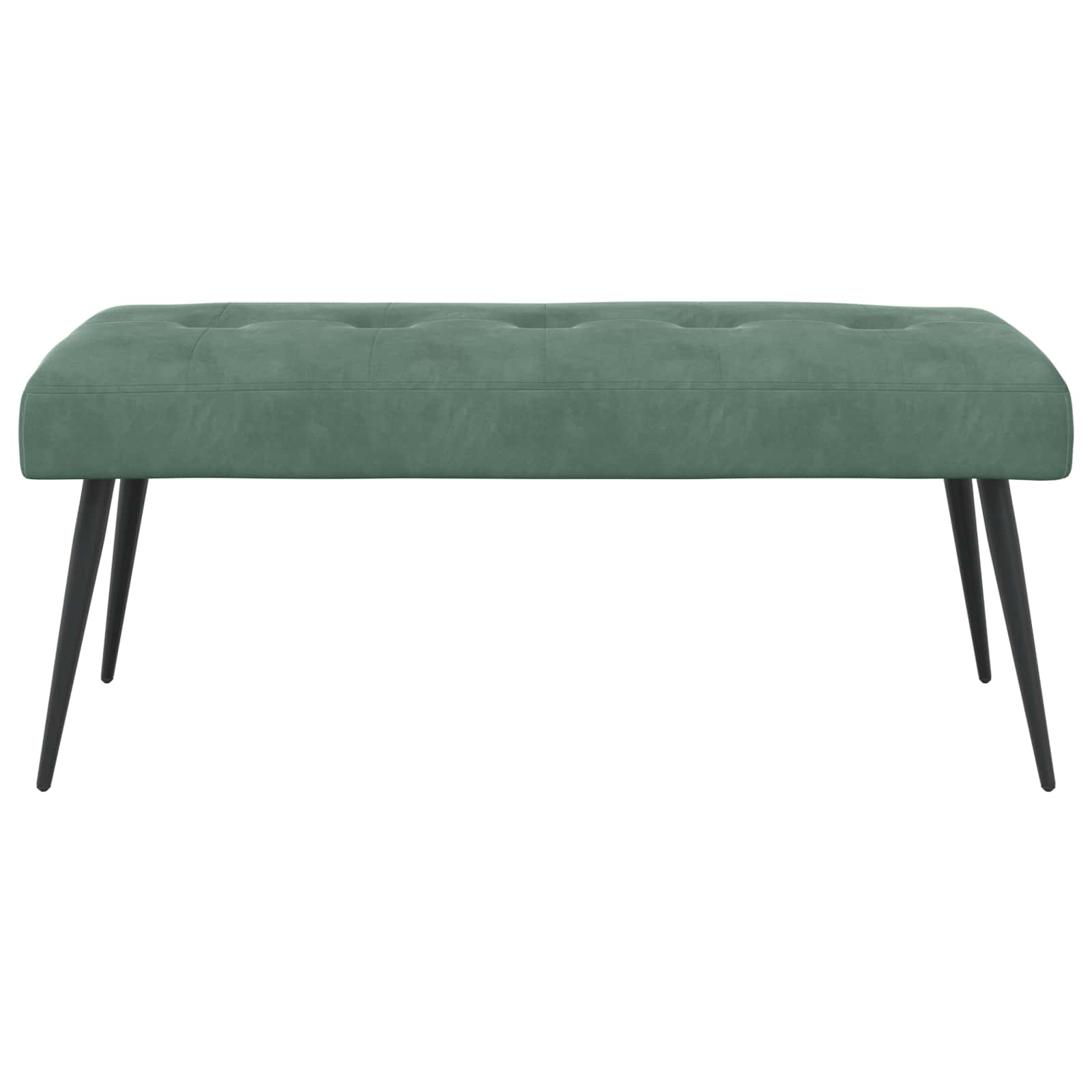 Bank met knoopverstelling Zeegroen 110 x 40 x 46 cm fluweel
