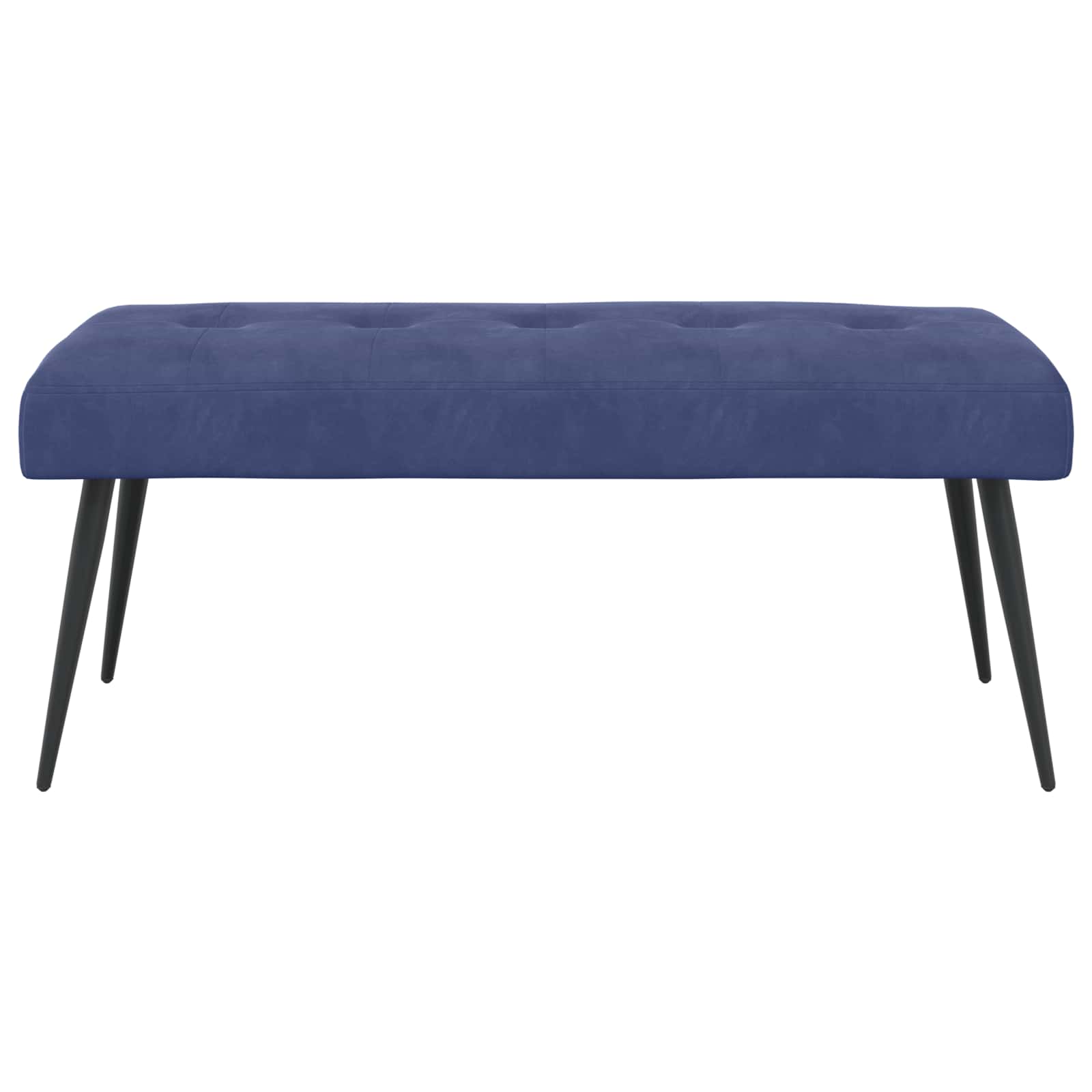 Bank met knoopverstelling Politieblauw 110 x 40 x 46 cm fluweel
