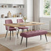 Bank met knoopverstelling Paars 110 x 40 x 46 cm fluweel