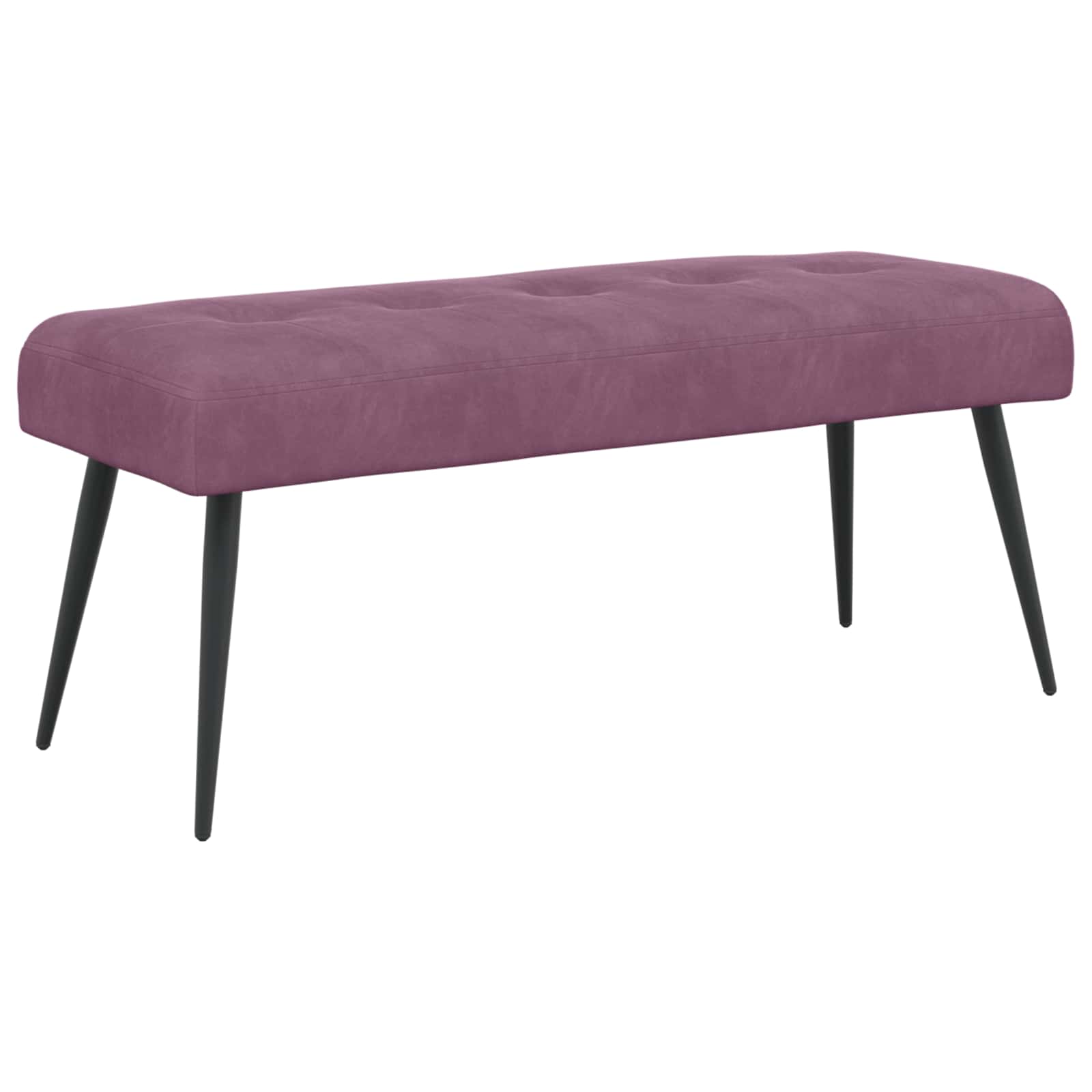 Bank met knoopverstelling Paars 110 x 40 x 46 cm fluweel