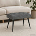 Bank met knoopverstelling Donkergrijs 60 x 40 x 45 cm Fluweel