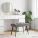 Bank met knoopverstelling Donkergrijs 60 x 40 x 45 cm Fluweel
