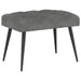 Bank met knoopverstelling Donkergrijs 60 x 40 x 45 cm Fluweel