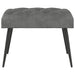 Bank met knoopverstelling Donkergrijs 60 x 40 x 45 cm Fluweel