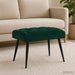 Bank met knoopverstelling Donkergroen 60 x 40 x 45 cm Fluweel