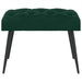 Bank met knoopverstelling Donkergroen 60 x 40 x 45 cm Fluweel