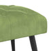 Bank met knoopverstelling Lichtgroen 60 x 40 x 45 cm Fluweel
