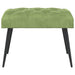 Bank met knoopverstelling Lichtgroen 60 x 40 x 45 cm Fluweel