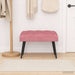 Bank met knoopverstelling Roze 60 x 40 x 45 cm Fluweel