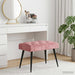 Bank met knoopverstelling Roze 60 x 40 x 45 cm Fluweel