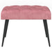 Bank met knoopverstelling Roze 60 x 40 x 45 cm Fluweel