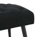 Bank met knoopverstelling Zwart 60 x 40 x 45 cm Fluweel