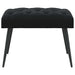 Bank met knoopverstelling Zwart 60 x 40 x 45 cm Fluweel