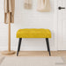 Bank met knoopverstelling Geel 60 x 40 x 45 cm Fluweel