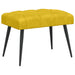 Bank met knoopverstelling Geel 60 x 40 x 45 cm Fluweel