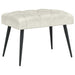 Bank met knoopverstelling Crèmekleurig 60 x 40 x 45 cm Fluweel