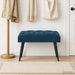 Bank met knoopverstelling Blauw 60 x 40 x 45 cm Fluweel