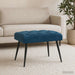 Bank met knoopverstelling Blauw 60 x 40 x 45 cm Fluweel