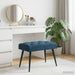 Bank met knoopverstelling Blauw 60 x 40 x 45 cm Fluweel