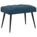 Bank met knoopverstelling Blauw 60 x 40 x 45 cm Fluweel