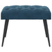 Bank met knoopverstelling Blauw 60 x 40 x 45 cm Fluweel