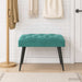 Bank met knoopverstelling Turquoise 60 x 40 x 45 cm Fluweel