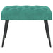 Bank met knoopverstelling Turquoise 60 x 40 x 45 cm Fluweel