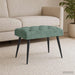 Bank met knoopverstelling Zeegroen 60 x 40 x 45 cm Fluweel