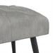 Bank met knoopverstelling Lichtgrijs 80 x 40 x 46 cm Fluweel
