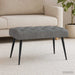 Bank met knoopverstelling Donkergrijs 80 x 40 x 46 cm Fluweel
