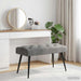 Bank met knoopverstelling Donkergrijs 80 x 40 x 46 cm Fluweel