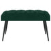 Bank met knoopverstelling Donkergroen 80 x 40 x 46 cm Fluweel