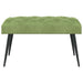 Bank met knoopverstelling Lichtgroen 80 x 40 x 46 cm Fluweel