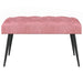 Bank met knoopverstelling Roze 80 x 40 x 46 cm Fluweel