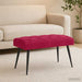 Bank met knoopverstelling Wijnrood 80 x 40 x 46 cm Fluweel