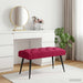 Bank met knoopverstelling Wijnrood 80 x 40 x 46 cm Fluweel