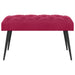 Bank met knoopverstelling Wijnrood 80 x 40 x 46 cm Fluweel