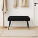 Bank met knoopverstelling Zwart 80 x 40 x 46 cm Fluweel