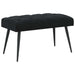 Bank met knoopverstelling Zwart 80 x 40 x 46 cm Fluweel