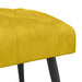 Bank met knoopverstelling Geel 80 x 40 x 46 cm Fluweel