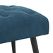 Bank met knoopverstelling Blauw 80 x 40 x 46 cm Fluweel
