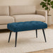 Bank met knoopverstelling Blauw 80 x 40 x 46 cm Fluweel