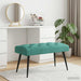 Bank met knoopverstelling Turquoise 80 x 40 x 46 cm Fluweel