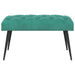 Bank met knoopverstelling Turquoise 80 x 40 x 46 cm Fluweel