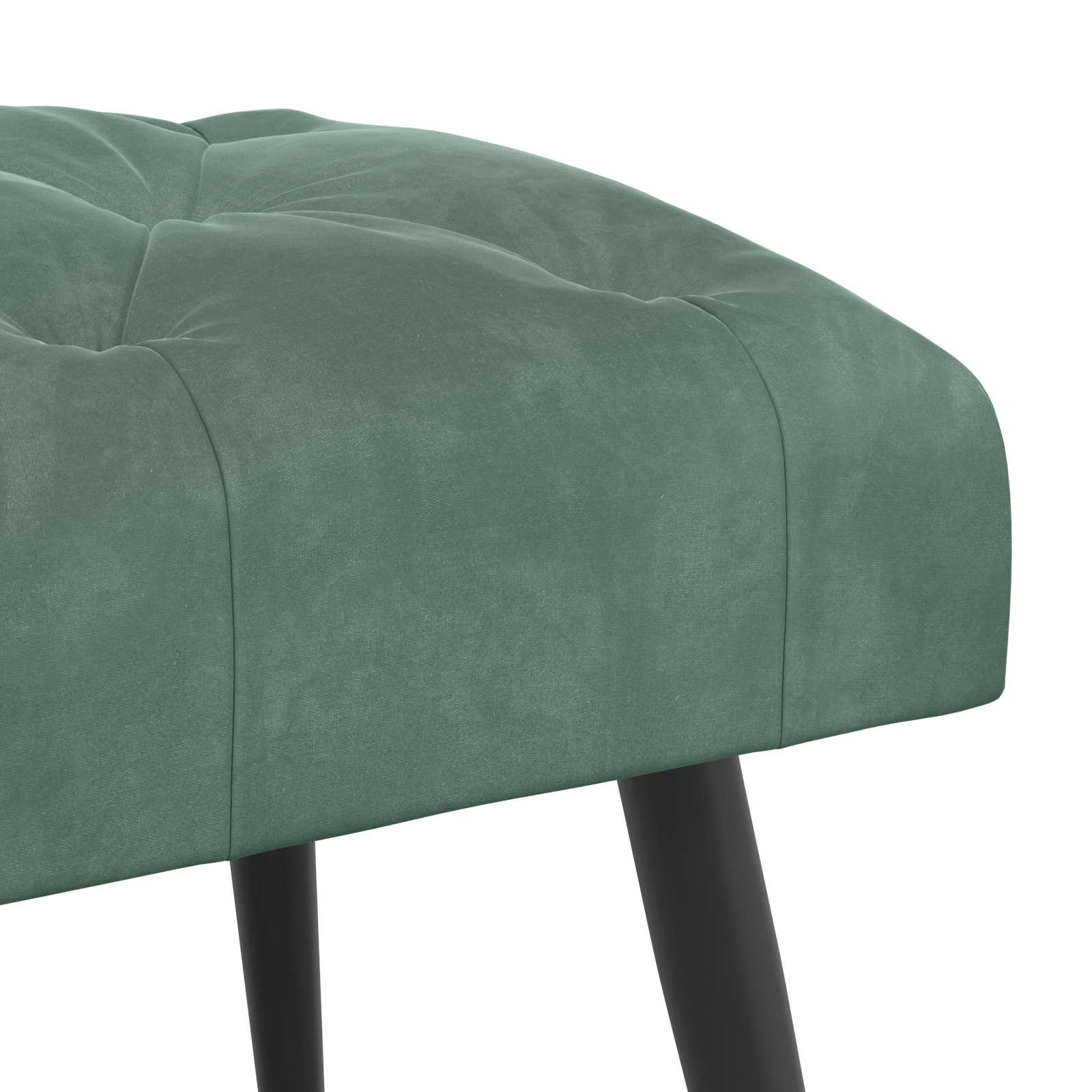 Bank met knoopverstelling Zeegroen 80 x 40 x 46 cm Fluweel