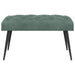 Bank met knoopverstelling Zeegroen 80 x 40 x 46 cm Fluweel