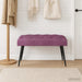 Bank met knoopverstelling Paars 80 x 40 x 46 cm Fluweel