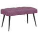 Bank met knoopverstelling Paars 80 x 40 x 46 cm Fluweel