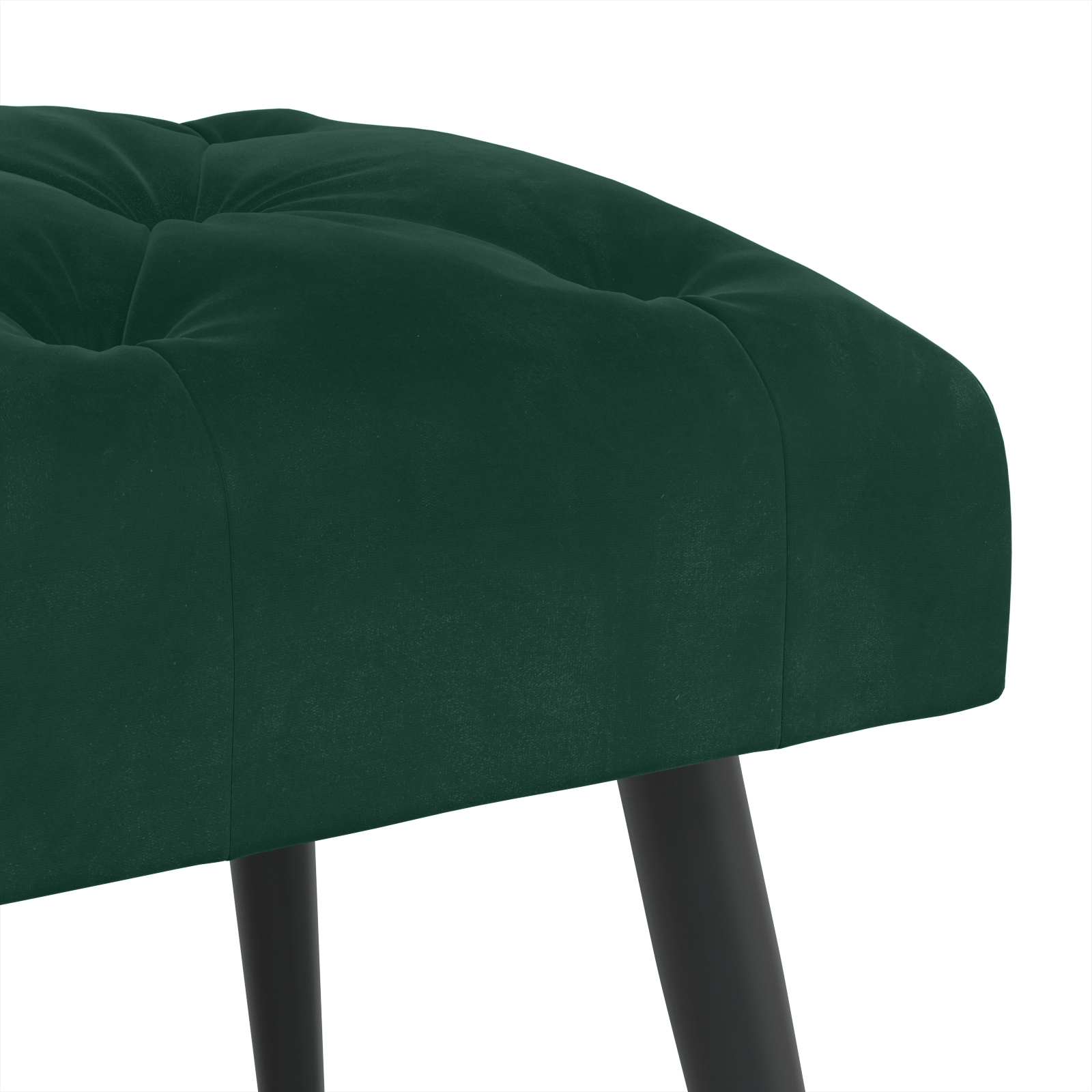 Bank met knoopverstelling Donkergroen 110 x 40 x 46 cm Fluweel